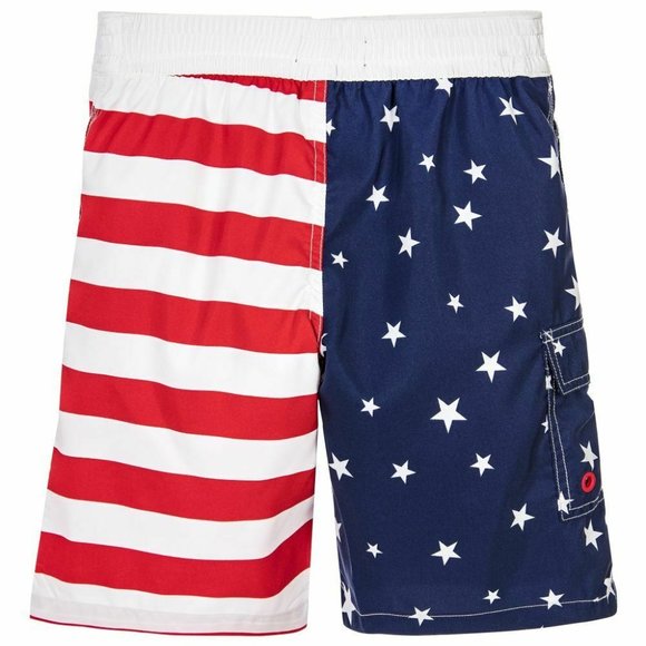 Ralph Lauren Polo Boys USA Flag Print Swin Trunks - Picture 7 of 7
